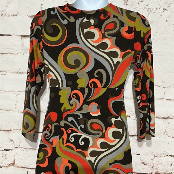 Boden Retro Print Dress, Size 2 - Picture 6 of 8